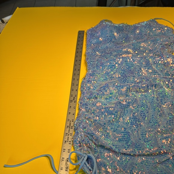 MNK Blue Sequin Prom Dress jr. - Picture 10 of 10